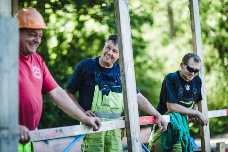 Byggeri under udførelse